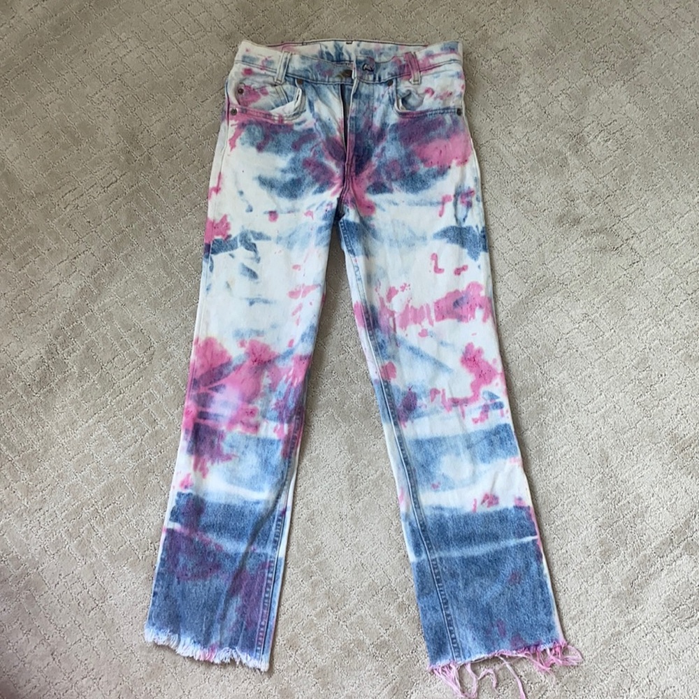 Custom Tie Dyed Levi’s Jeans